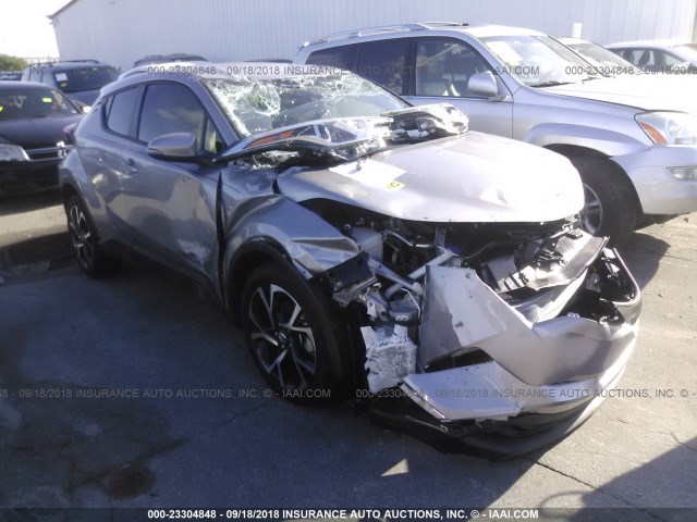 JTNKHMBX7J1009725 - 2018 TOYOTA C-HR XLE/XLE PREMIUM GRAY photo 1