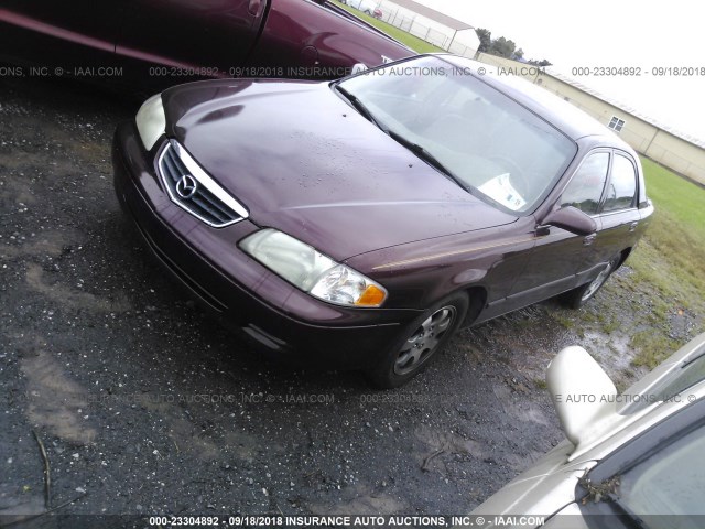 1YVGF22C525282538 - 2002 MAZDA 626 LX MAROON photo 2