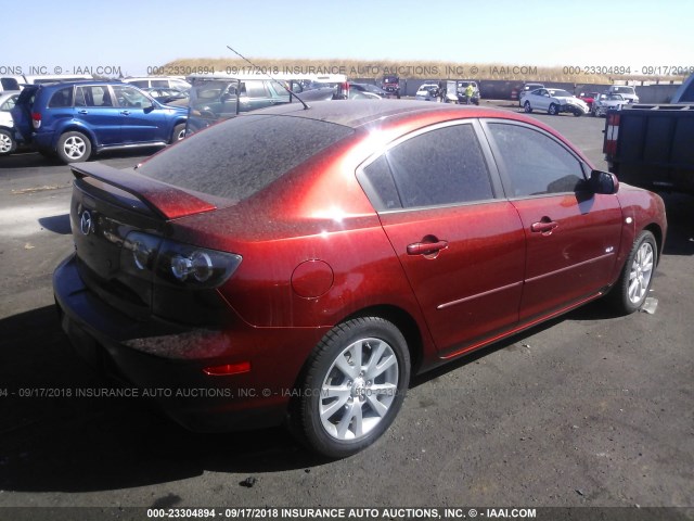 JM1BK324091246073 - 2009 MAZDA 3 S RED photo 4