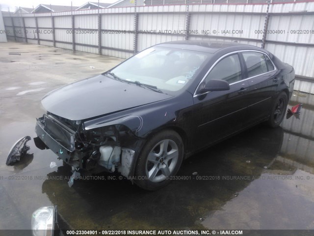 1G1ZB5E02CF303086 - 2012 CHEVROLET MALIBU LS 黑色 照片 2