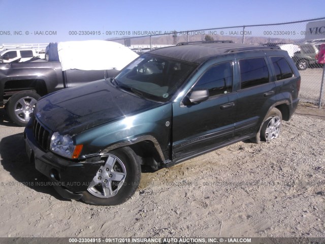 1J4HR48N75C602930 - 2005 JEEP GRAND CHEROKEE LAREDO/COLUMBIA/FREEDOM 青色 照片 2