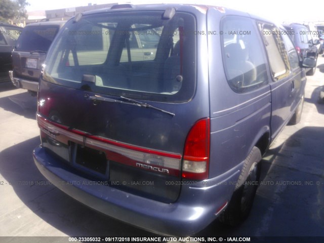 4M2DV11W7TDJ48410 - 1996 MERCURY VILLAGER BLUE photo 4