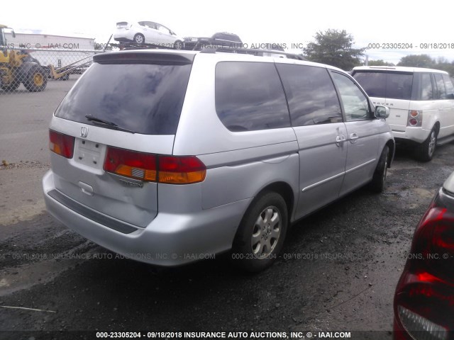 5FNRL180X3B113050 - 2003 HONDA ODYSSEY EXL SILVER photo 4