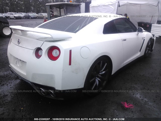 JN1AR5EF1DM260851 - 2013 NISSAN GT-R PREMIUM/BLACK WHITE photo 4