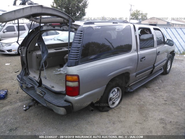 3GNEC16Z32G264845 - 2002 CHEVROLET SUBURBAN C1500 TAN photo 4