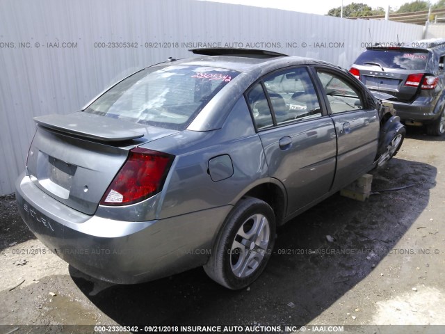1G8AL52F04Z211866 - 2004 SATURN ION LEVEL 3 TEAL photo 4