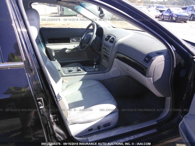 1LNHM86S05Y640096 - 2005 LINCOLN LS BLACK photo 5