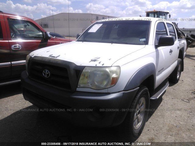 3TMJU62N27M036428 - 2007 TOYOTA TACOMA DOUBLE CAB PRERUNNER WHITE photo 2