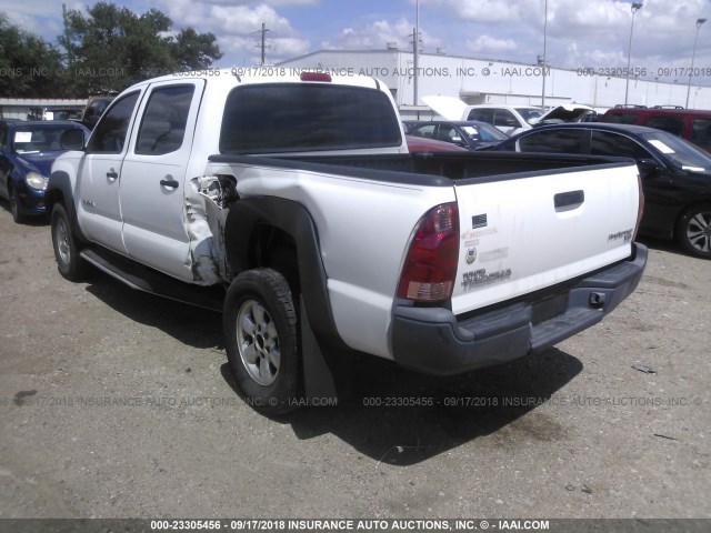 3TMJU62N27M036428 - 2007 TOYOTA TACOMA DOUBLE CAB PRERUNNER WHITE photo 3