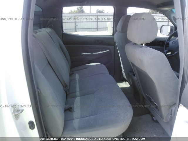 3TMJU62N27M036428 - 2007 TOYOTA TACOMA DOUBLE CAB PRERUNNER WHITE photo 8