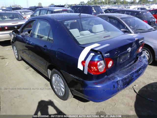 JTDBR32E852066820 - 2005 TOYOTA COROLLA CE/LE BLUE photo 3