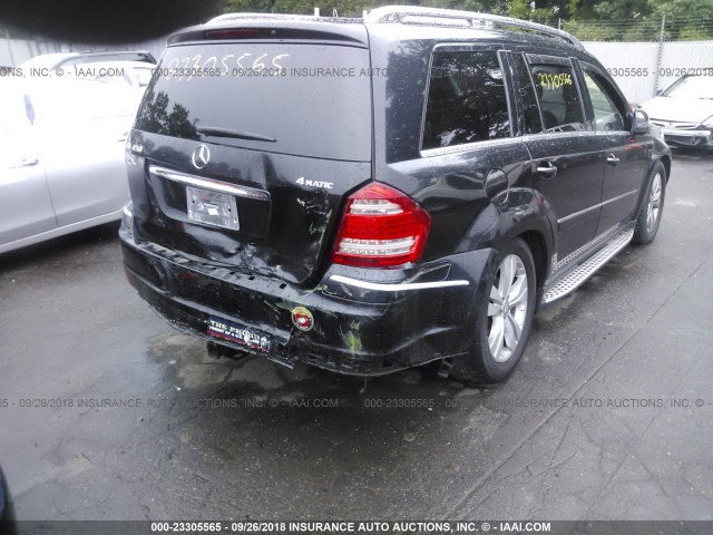 4JGBF7BE2CA787407 - 2012 MERCEDES-BENZ GL 450 4MATIC BLACK photo 4