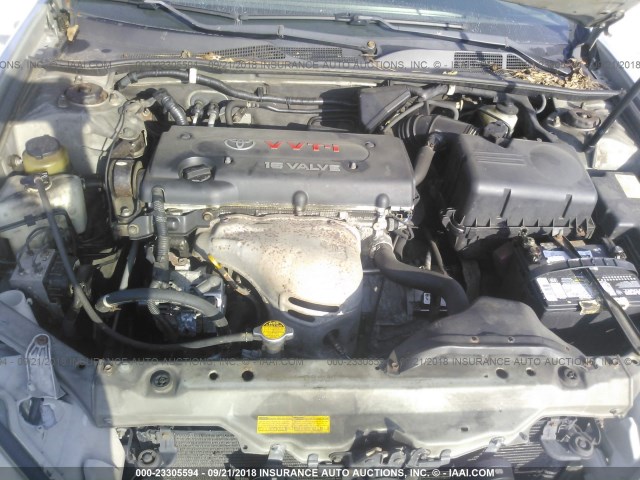 4T1BE32K22U046415 - 2002 TOYOTA CAMRY LE/XLE/SE 银色 照片 10