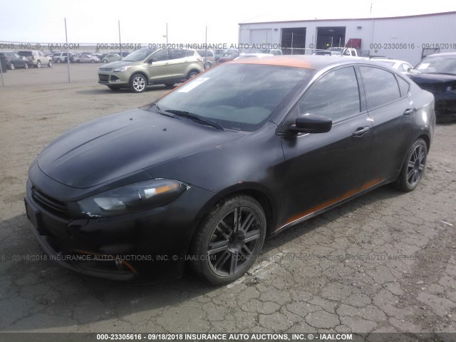 1C3CDFBA9DD171469 - 2013 DODGE DART SXT ORANGE photo 2