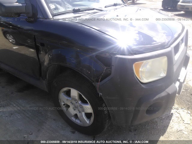 5J6YH28605L006932 - 2005 HONDA ELEMENT EX BLACK photo 6