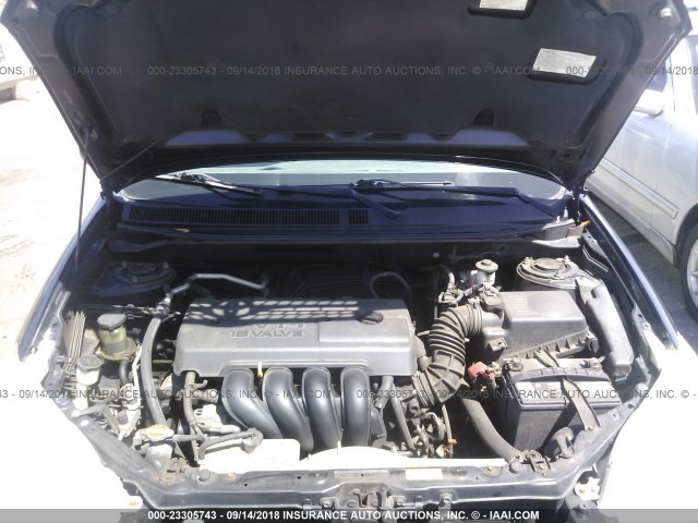 2T1KR32E05C373304 - 2005 TOYOTA COROLLA MATRIX XR BLACK photo 10