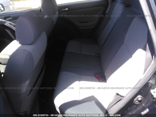2T1KR32E05C373304 - 2005 TOYOTA COROLLA MATRIX XR BLACK photo 8