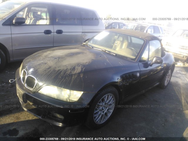 WBACN33461LM03279 - 2001 BMW Z3 2.5 BLACK photo 2