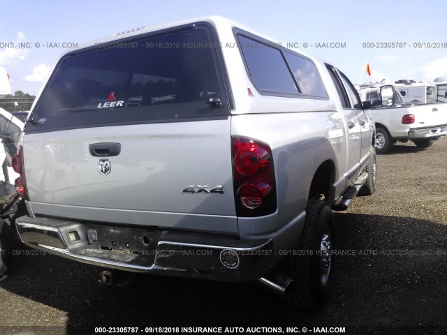 1D7KS28A07J615640 - 2007 DODGE RAM 2500 ST/SLT 银色 照片 4
