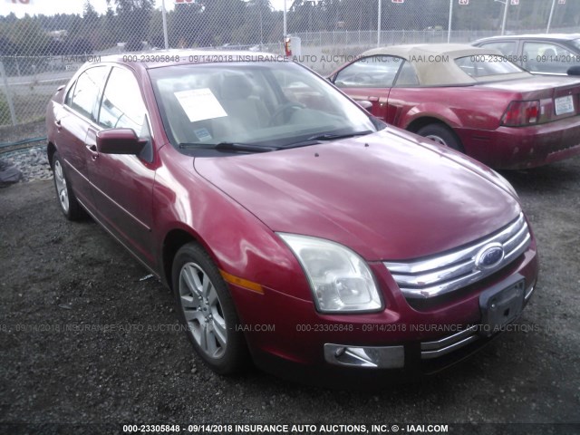 3FAHP08108R194445 - 2008 FORD FUSION SEL RED photo 1
