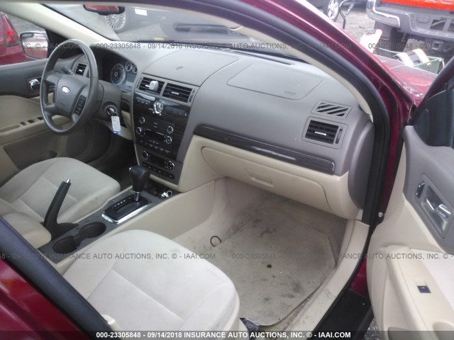 3FAHP08108R194445 - 2008 FORD FUSION SEL RED photo 5