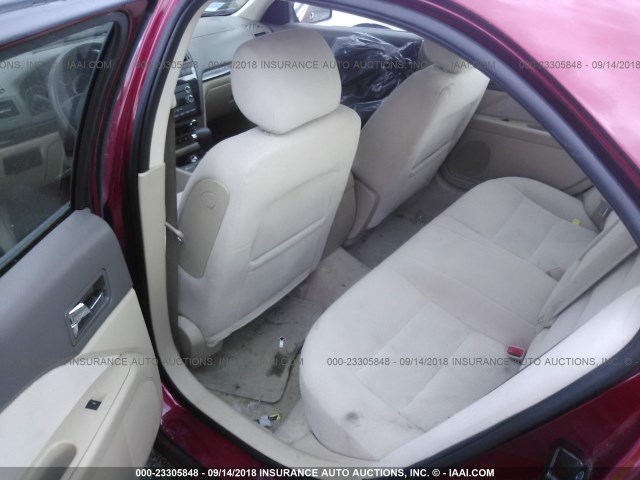 3FAHP08108R194445 - 2008 FORD FUSION SEL RED photo 8