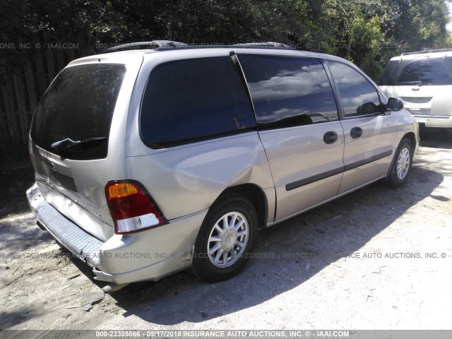 2FMZA51473BA60102 - 2003 FORD WINDSTAR LX GOLD photo 4