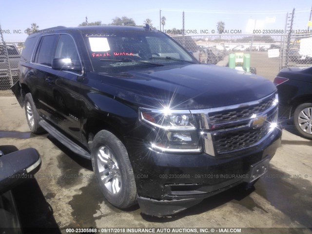 1GNSCBKC4GR224436 - 2016 CHEVROLET TAHOE C1500 LT BLACK photo 1