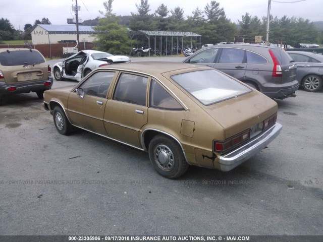 1X687AT150782 - 1980 CHEVROLET CITATION BROWN photo 3