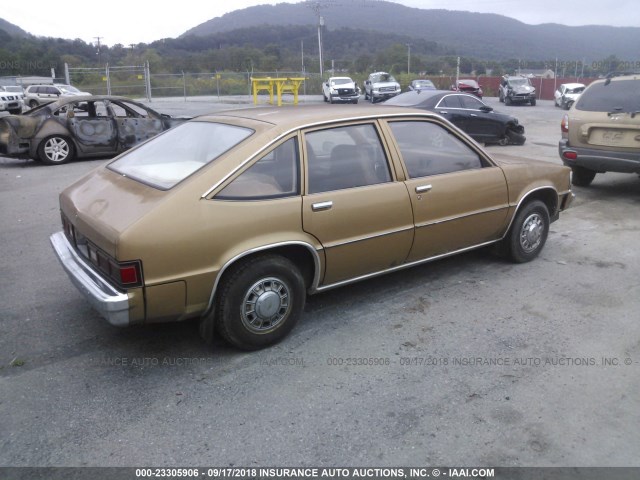 1X687AT150782 - 1980 CHEVROLET CITATION BROWN photo 4