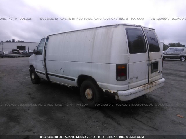 1FTEE14N0RHB55049 - 1994 FORD ECONOLINE E150 VAN WHITE photo 3