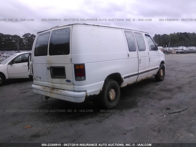 1FTEE14N0RHB55049 - 1994 FORD ECONOLINE E150 VAN WHITE photo 4