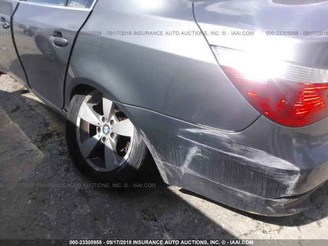 WBANF33517B999317 - 2007 BMW 525 XI GRAY photo 6