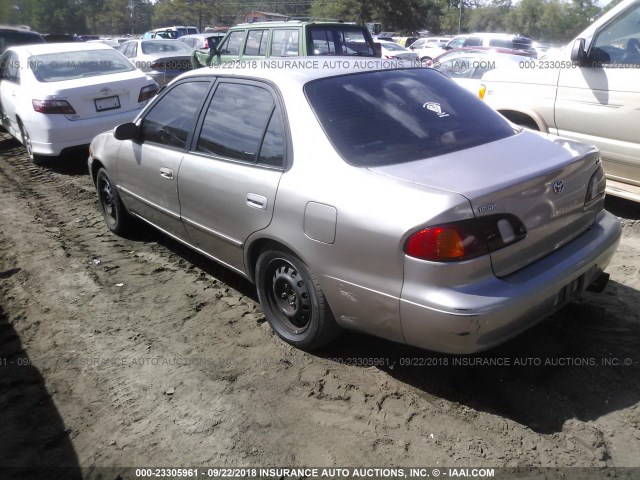 2T1BR12E4YC264949 - 2000 TOYOTA COROLLA VE/CE/LE SILVER photo 3