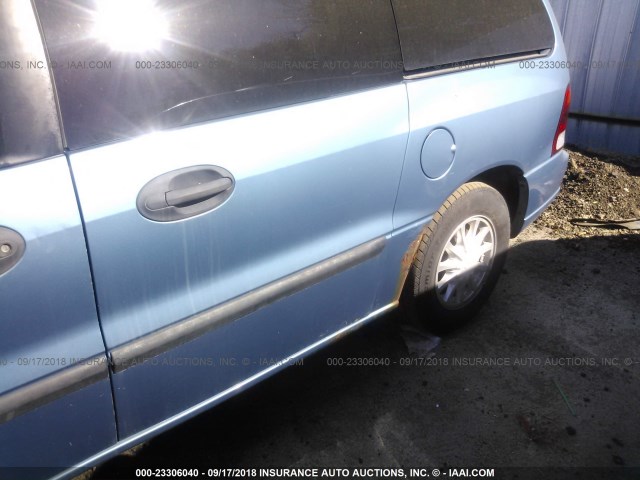 2FMZA51442BA55339 - 2002 FORD WINDSTAR LX BLUE photo 6