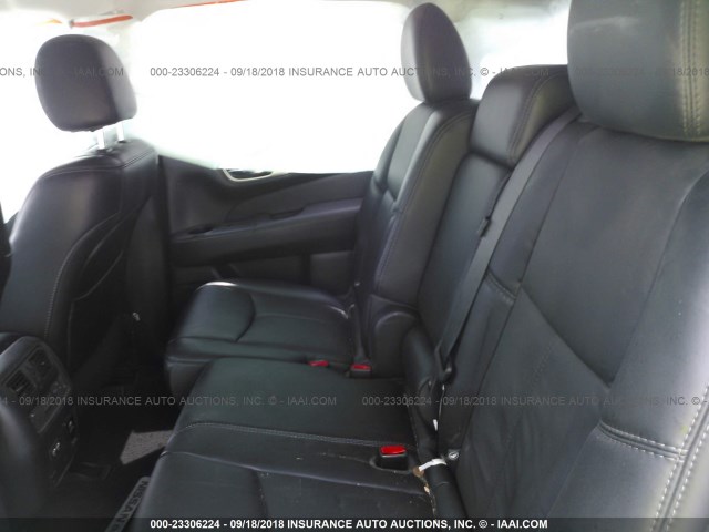 5N1DR2MM6HC913254 - 2017 NISSAN PATHFINDER S/SV/SL/PLATINUM BLUE photo 8