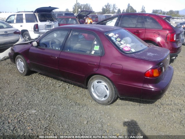 1NXBR18EXWZ002050 - 1998 TOYOTA COROLLA VE/CE/LE 勃艮第红 照片 3
