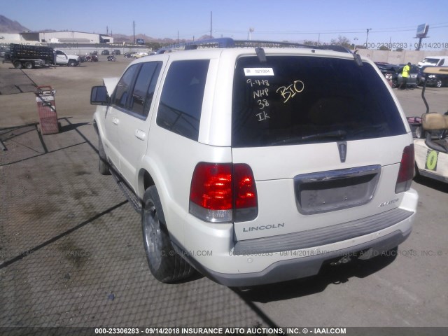 5LMEU68H53ZJ22224 - 2003 LINCOLN AVIATOR WHITE photo 3
