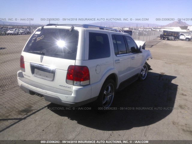 5LMEU68H53ZJ22224 - 2003 LINCOLN AVIATOR WHITE photo 4