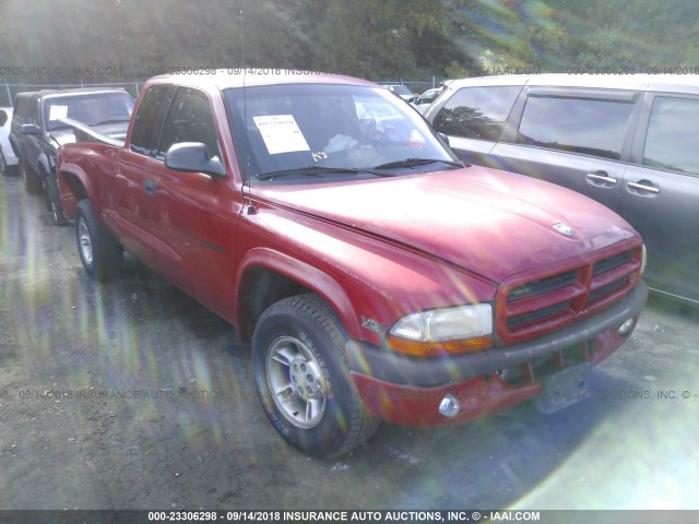 1B7GL23Y3VS241839 - 1997 DODGE DAKOTA RED photo 1