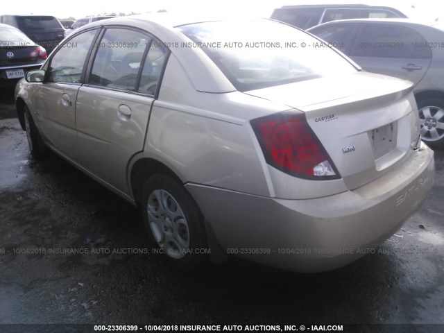 1G8AJ52F95Z111062 - 2005 SATURN ION LEVEL 2 GOLD photo 3
