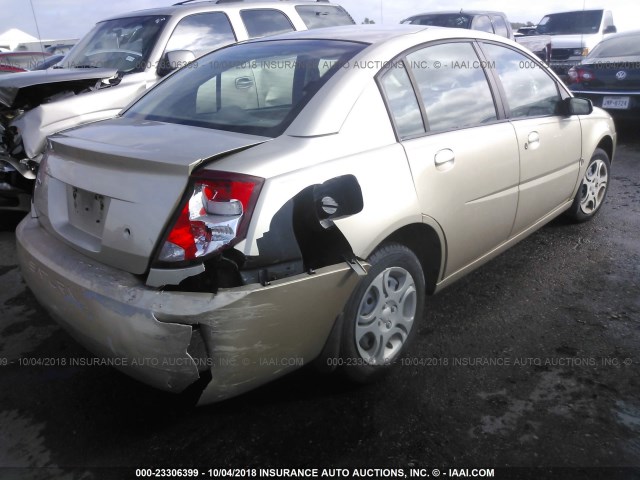 1G8AJ52F95Z111062 - 2005 SATURN ION LEVEL 2 GOLD photo 4