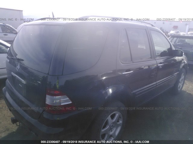 4JGAB75E23A426701 - 2003 MERCEDES-BENZ ML 500 BLACK photo 4