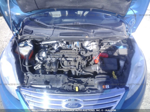 3FADP4BJ0CM159618 - 2012 FORD FIESTA SE BLUE photo 10