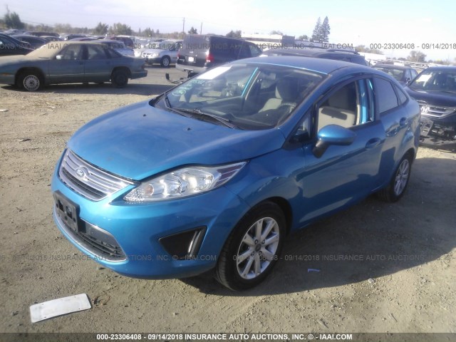 3FADP4BJ0CM159618 - 2012 FORD FIESTA SE BLUE photo 2