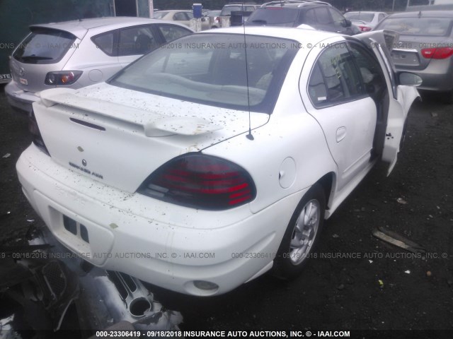 1G2NF52E74C235918 - 2004 PONTIAC GRAND AM SE1 WHITE photo 4