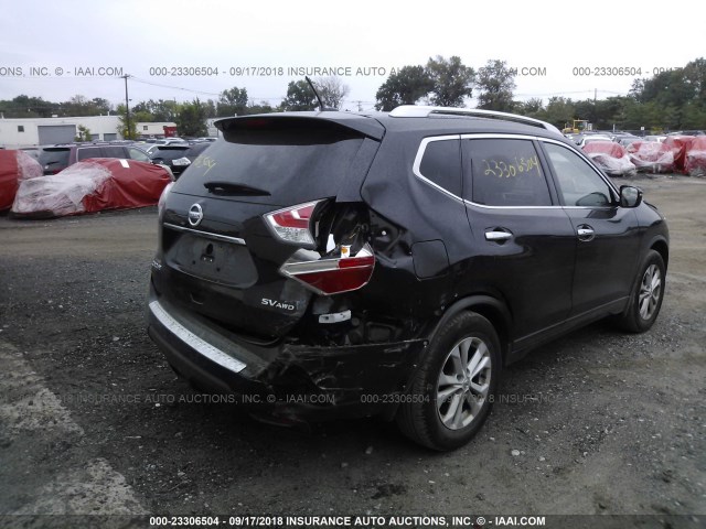 KNMAT2MV5GP687281 - 2016 NISSAN ROGUE S/SL/SV BLACK photo 6