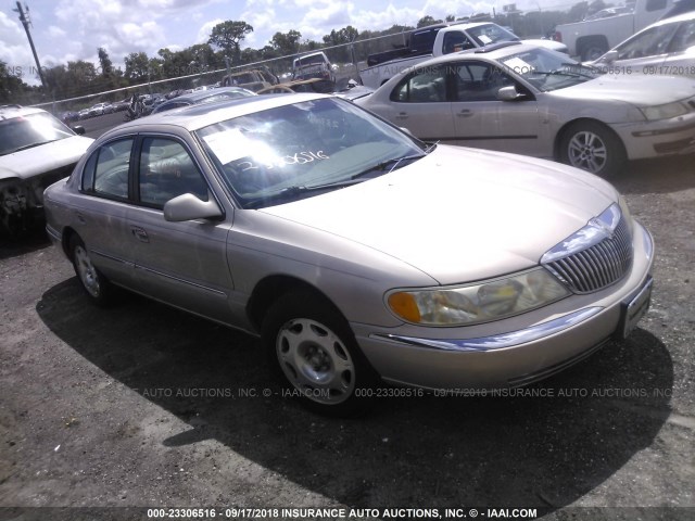1LNFM97V6WY606624 - 1998 LINCOLN CONTINENTAL  GOLD photo 1