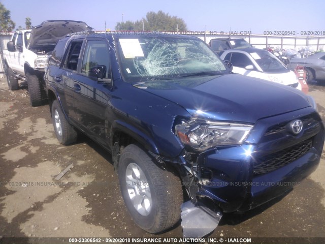 JTEBU5JR1J5488477 - 2018 TOYOTA 4RUNNER SR5 PREM/LTDL/TRAIL/TRD BLUE photo 6