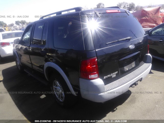 1FMZU62EX2ZC49522 - 2002 FORD EXPLORER XLS BLACK photo 3